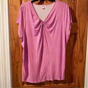 Liz Claiborne Short Sleeve Blouse, Size 3X